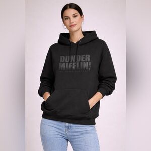 Dunder Mifflin Inc. The Office Graphic Hoodie Black – Approx Men’s M